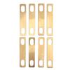 8Pcs Guitar Neck Shim Brass 4Pcs 0.2mm 2Pcs 0.5mm 2Pcs 1mm Thickness for Luthier Bolt On Repair