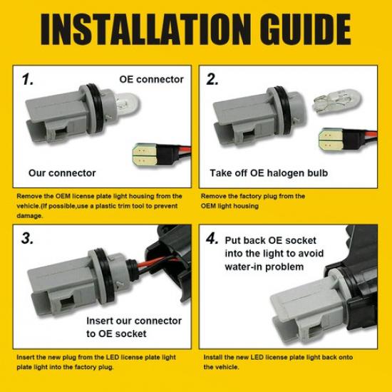 2PCS Amber Full LED Front Side Marker Lights For Mini R58 Coupe R60 Countryman