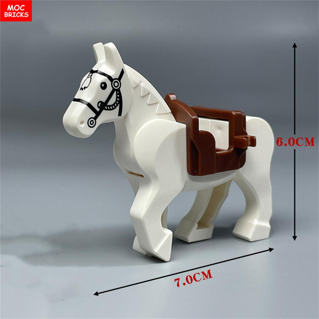 Нетоксичные кубики Moc Замок Средневековья Рыцарь Стрела Фигурки Воин Спартанец Римские Строительные Блоки Аксессуары Детские Игрушки Подарок