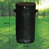 Compost Bin Bag Container Outside Garden Yard Waste Lawn with Zipper Lid and Handles for Orchard