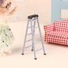 1:12 Dollhouse Mini Plastic Ladder Model Dollhouse Furniture Ladder Decor Toy Accessories Micro Scene Construction Props