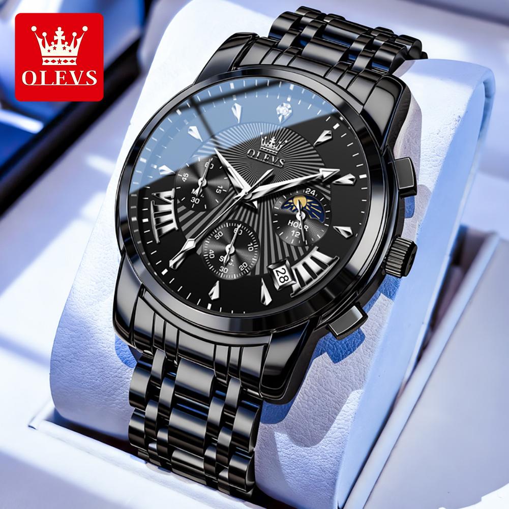 OLEVS Brand Watch Trendy Fashion Waterproof Luminous Quartz Men's Watch 2892