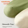 [100% Pure Cotton Breathable] Women's Casual Socks, Short Tube Elastic Comfortable Autumn And Winter Socks, Non-Stuffy Feet, 5 Pairs Pack