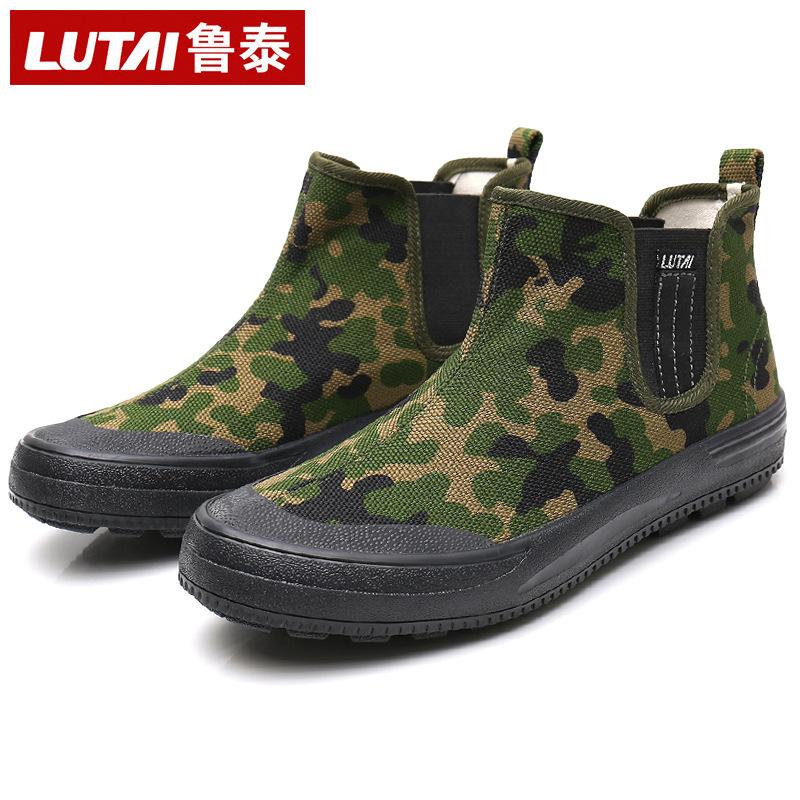 Осенняя labor insurance shoes обувь для стройки рабочая обувь liberation shoes военная обувь легкая износостойкая высокие усиленные дуб