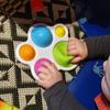 Детские игрушки для малышей, доска для упражнений Монтессори, погремушка-головоломка, красочная головоломка для развития интеллекта, раннее образование, интенсивное обучение