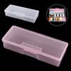 Plastic Transparent Nail Supplies Brush Kit Storage Box Container Organizer Case
