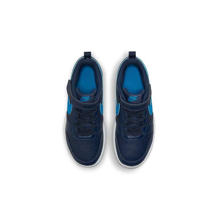 Nike Кроссовки Court Borough Low 2 PS Midnight Navy Imperial Blue для детей, черные BQ5451-403