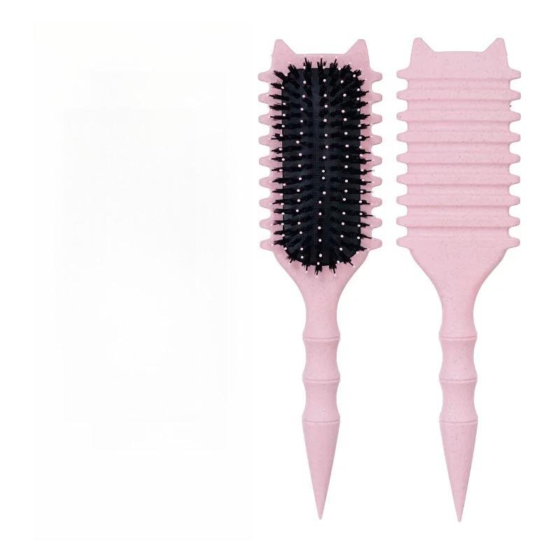 WANMEI Salon Styling Curly Hair Styling Brush Curl Hair Brush for Combing and Shaping Curls Reduce Pulling Tools