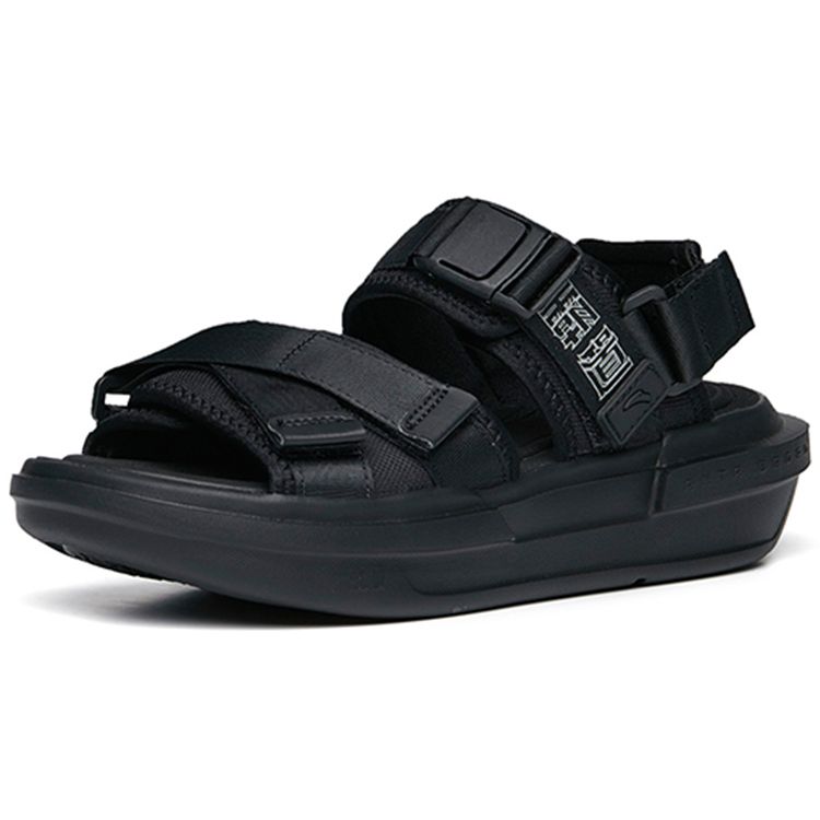 Anta Dominator Breathable Beach Sandals Women Sandals Black 122238501-1