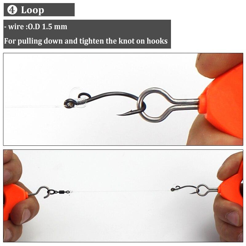 1 шт. крючок для ловли карпа для удержания вертлюга и кольца, аксессуары для D-rig Chod, карповая приставка для изготовления карповых рыболовных терминалов, снасти