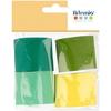 Crepe Paper Rolls - Artemio - Green Tones - 3.5 X 10 Cm - 4 Pcs - Ideal for Creative Activities