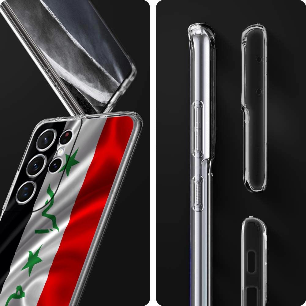 Saddam Hussein Iraq Flag Clear Silicone Phone Case For Samsung Galaxy S23 S22 5G S20 Ultra S21 FE 5G S10E S9 S8 S10 Plus Cover