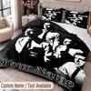 Custom Name Text 3Pcs Bedding Set Arctic Monkeys Duvet Cover And Two Pillowcases