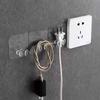 10 Pcs Wall Storage Hook Punch-Free Power Plug Socket Holder Kitchen Stealth Hook Wall Adhesive Hanger Bathroom