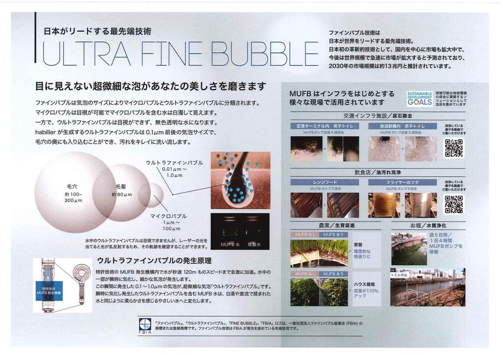 Maruyama Seisakusho MUFB Shower Head [habillre] Ultra Fine Bubble Generation US120