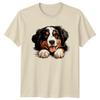 Cute Bernese Mountain Dog Peekaboo Puppy Pet Portrait TShirt