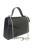Women's Stylish and Useful Evening Dress Bag Women's Silvery Black Breasted Fabric Silver Chain Strap Evening Bag