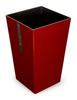 Мусорный бак Metallica M Square Metallica BRM Bordeaux Red Trash Can Стильный уличный без крышки кухонный Гостиная Slim Pail Lidless Мусорный бак Metallica