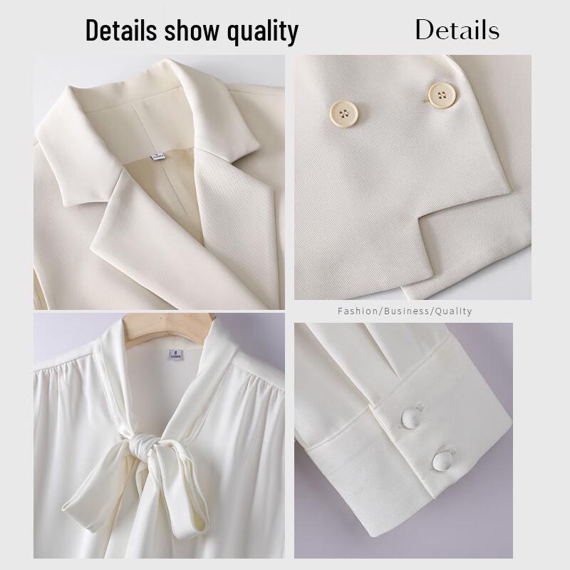 Женский элегантный деловой костюм-тройка с жилетом