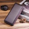 New Long Wallet Men's First Layer Cowhide Wallet Men's Retro Business Zipper Multi-card Large-capacity Clutch Bag