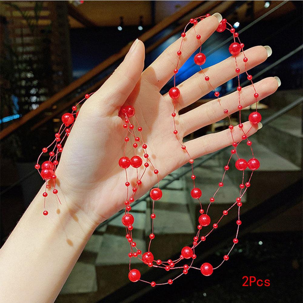 2 шт., резинки для волос с жемчугом и принцессой, DIY плетеная веревка для волос, цепочка для волос, держатель для хвоста