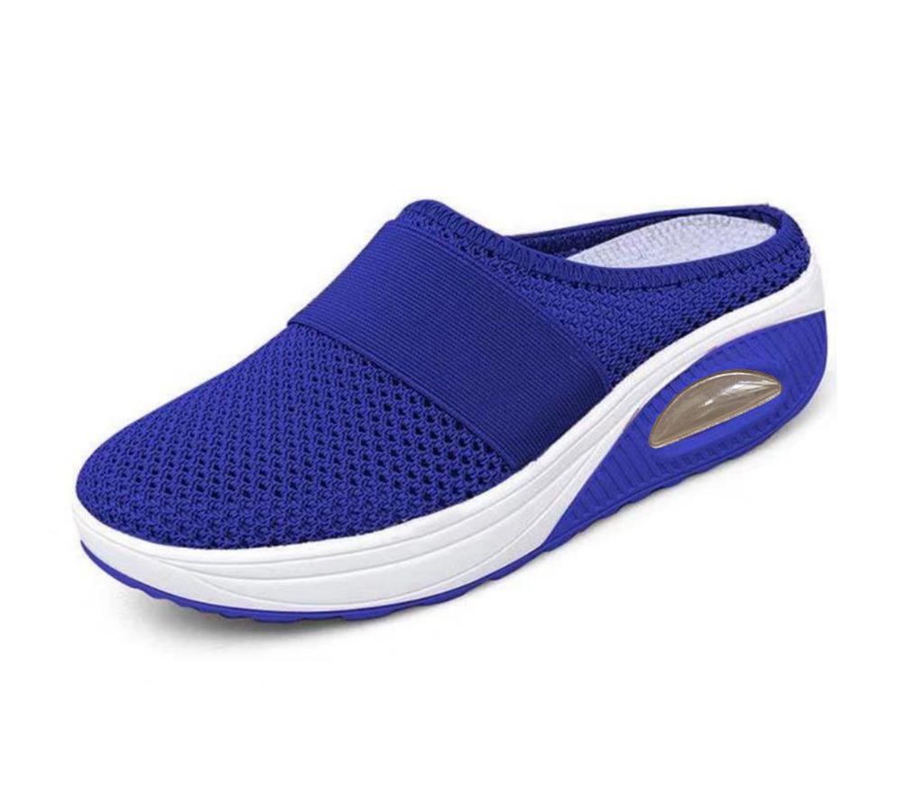 Женские повседневные сандалии 35–43, нескользящие сандалии на платформе, дышащая обувь с сетчатой прорезью, уличные прогулочные тапочки