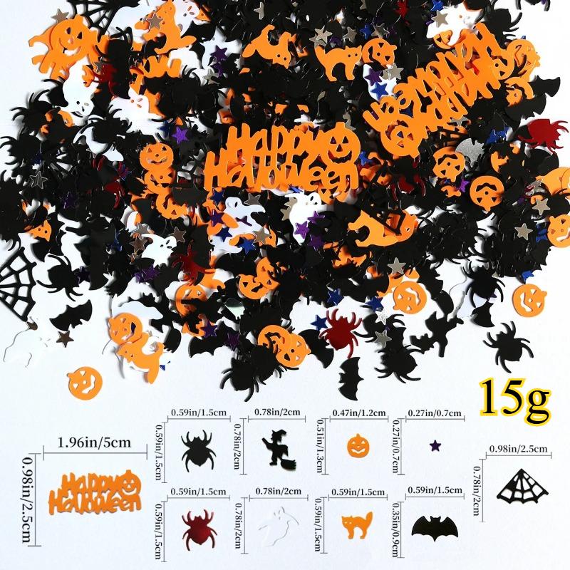 Жуткий день украшения украшения стола бумажное конфетти блестящие украшения украшения Хэллоуин конфетти привидения тыква паук