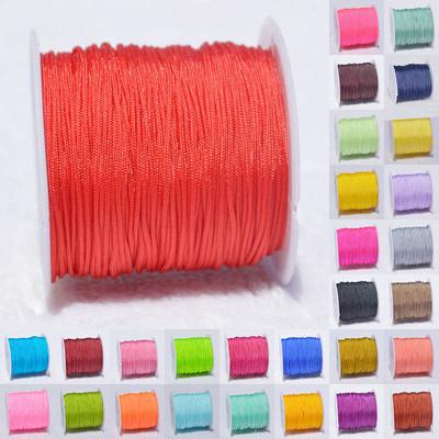 Нейлоновый шнур для ожерелья, браслетов 0,8 мм * 20 м, ювелирная нить «сделай сам», высококачественные шнуры, ювелирные аксессуары