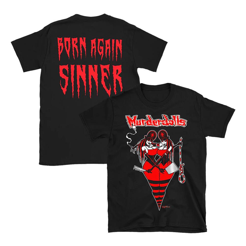 Murderdolls - Born Again Sinner Хлопковая черная футболка всех размеров для мужчин BT212 Унисекс футболка