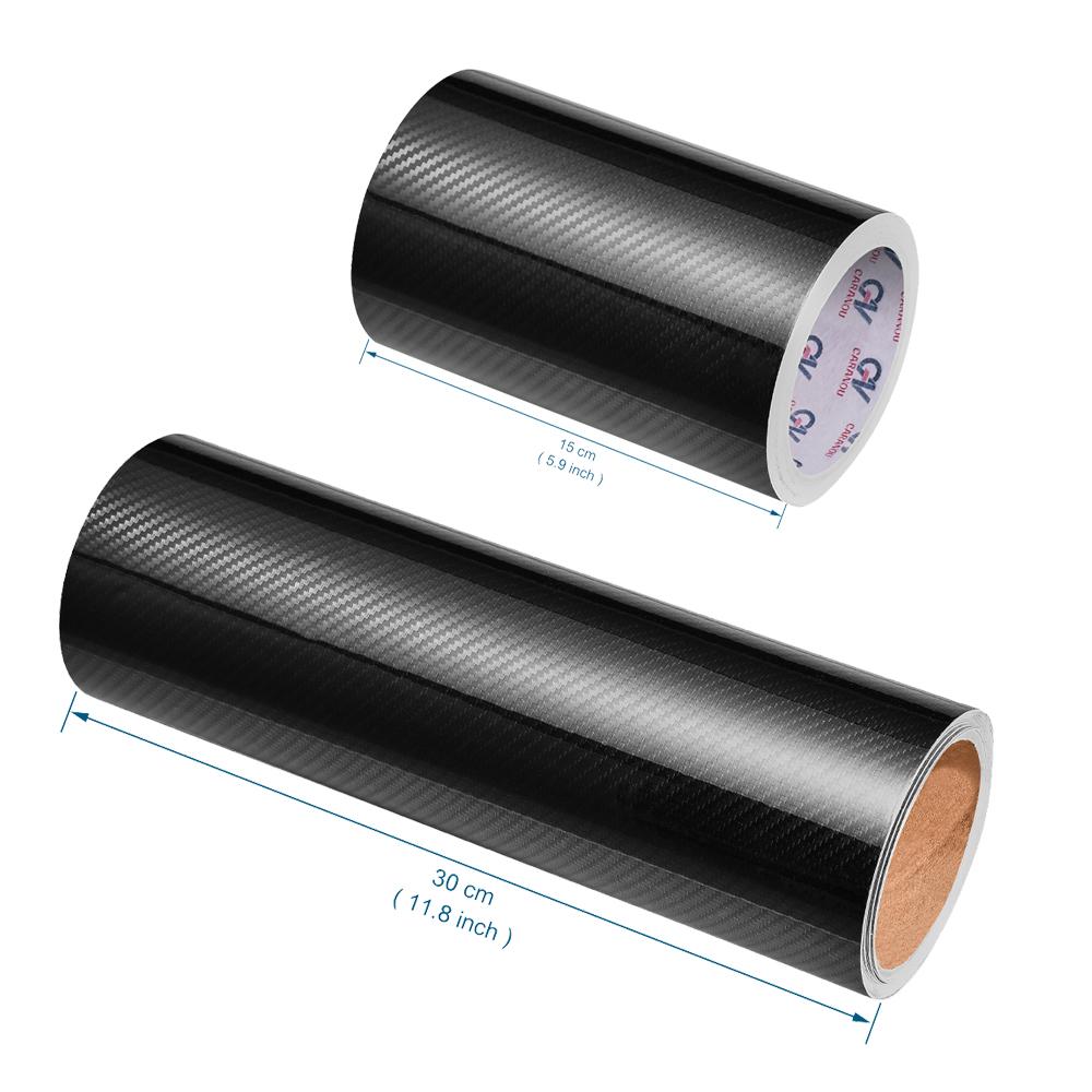 30 см x 3 м/10 футов 5D углеродное волокно зернистость ПВХ виниловая пленка наклейки лента для экстерьера и интерьера автомобиля рулон пленки наклейки для стайлинга автомобиля