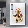 Anime Posters Wall Art Pokemon Cartoon Character Picture Modular Prints Home Room Painting Children's Bedroom Decor Best Gift