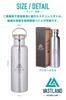 VASTLAND Stainless Steel Water Bottle, Mug, Direct Drinking, Double Insulated, 750ml, Olive