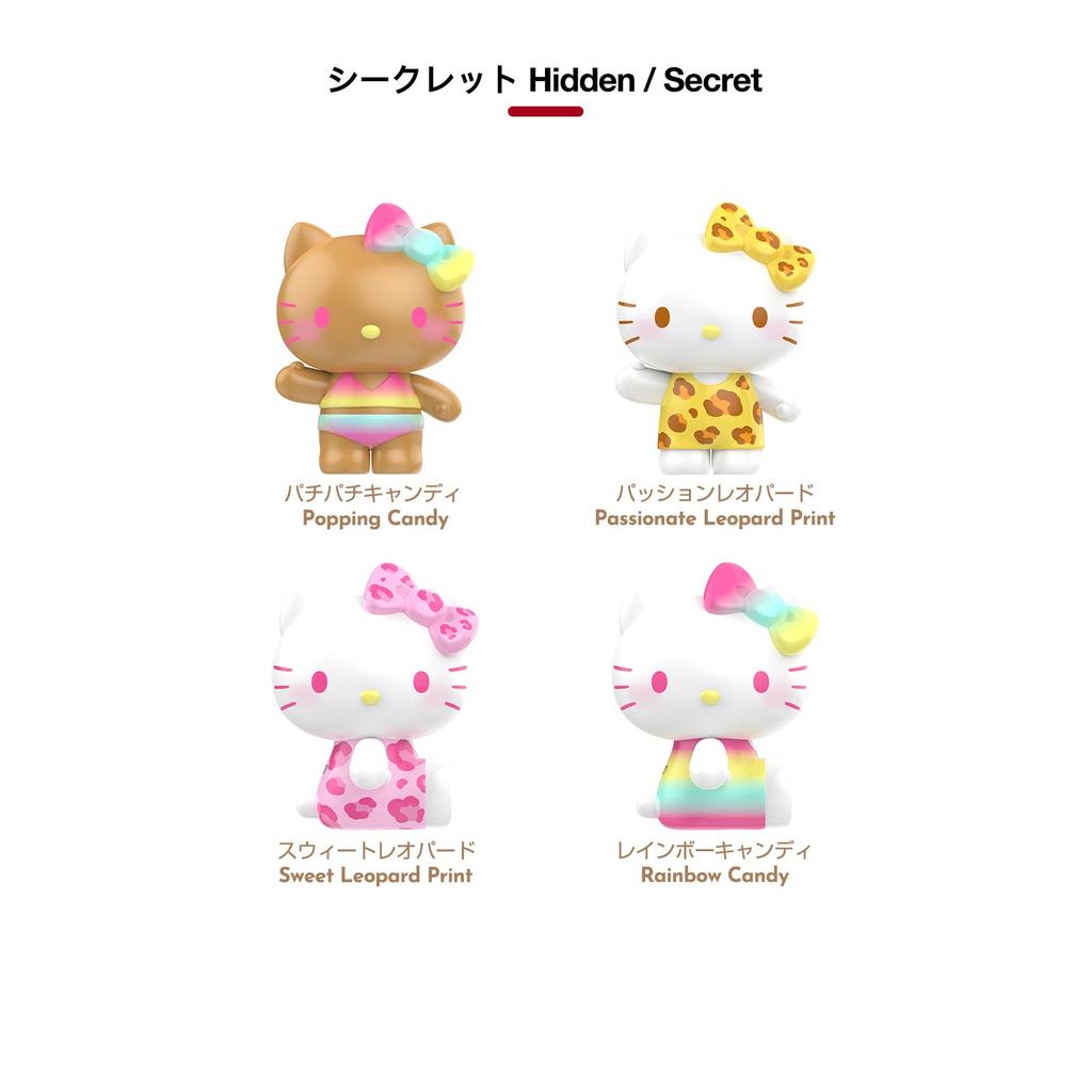TOP TOY Hello Kitty Летняя Радужная Конфетная Серия [3 штуки] Гашапон Фигурка Сюрприз Мягкий Винил ПВХ Премиум Игрушка Подарок на День Рождения SANRIO Персонаж Sanrio