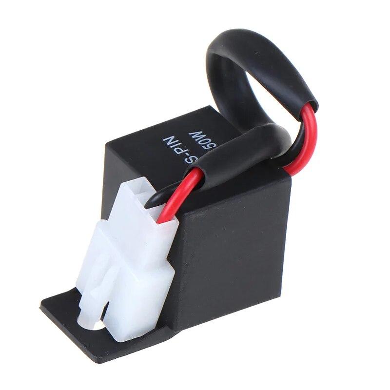 12A 2Pin Electronic LED Flasher Relay For Honda Kawasaki Suzuki Yamaha Motorcycle Motor Turn Signal Bulb Hyper Flash