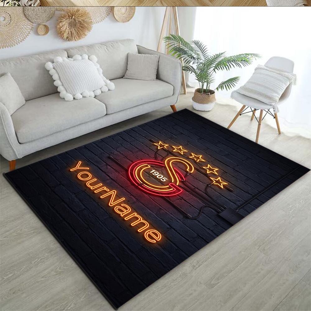 Galatasaray Customized Name Floor Rug Office Rug Perfect For Playrooms Study Room Bedrooms Entryway Antislip Carpet Decorate Offices