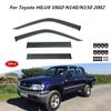 Для Toyota HILUX VIGO N140/N150 2002 Боковая хромированная отделка окон Аксессуары Козырьки Дождевик Дверной козырек Вентиляционные шторки Вентиляционный козырек