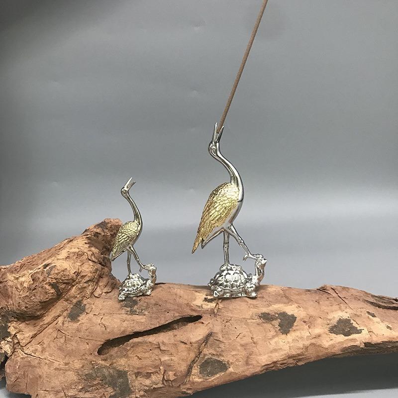 Дзен Черепаха и Журавль Подставка для благовоний Бытовая аромалампа Миниатюрное украшение для чайной церемонии Подставки для сандаловых палочек