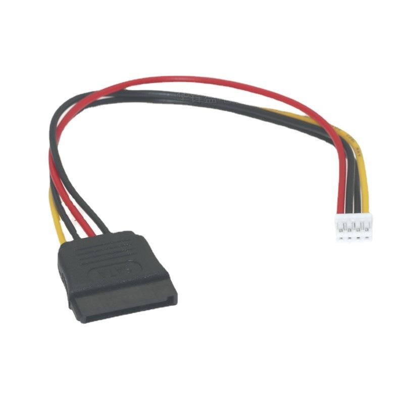 PH2.0 Small 4PIN to SATA 15PIN Power Supply Cable Splitter for ITX Mainboard Computer Case PC Fan Cable HDD Extend Convert Wire