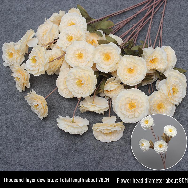 Свадебный декор из шелковых цветов шампанского - Искусственные элементы цветочного оформления потолка и прохода