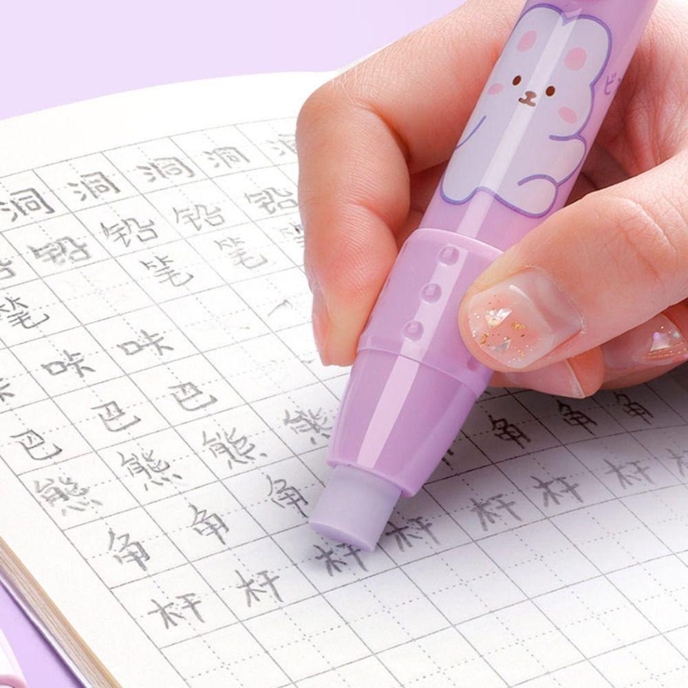 Подарок для детей Нажимной карандаш Ластик Сменный резиновый стержень Механический ластик Ластик в виде ручки