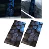 For Honeycomb Design 2x B Pillar Waterproof Decal for Vehicle Customization