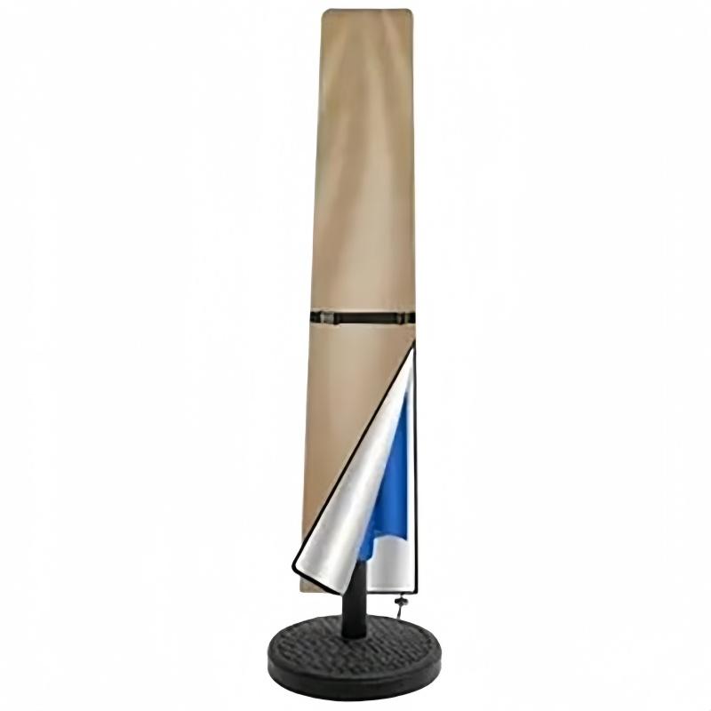 Heavy Duty Waterproof 600d Oxford Fabric Patio Table Cover with Umbrella Hole Outdoor Lawn Patio Furniture Covers for Parties