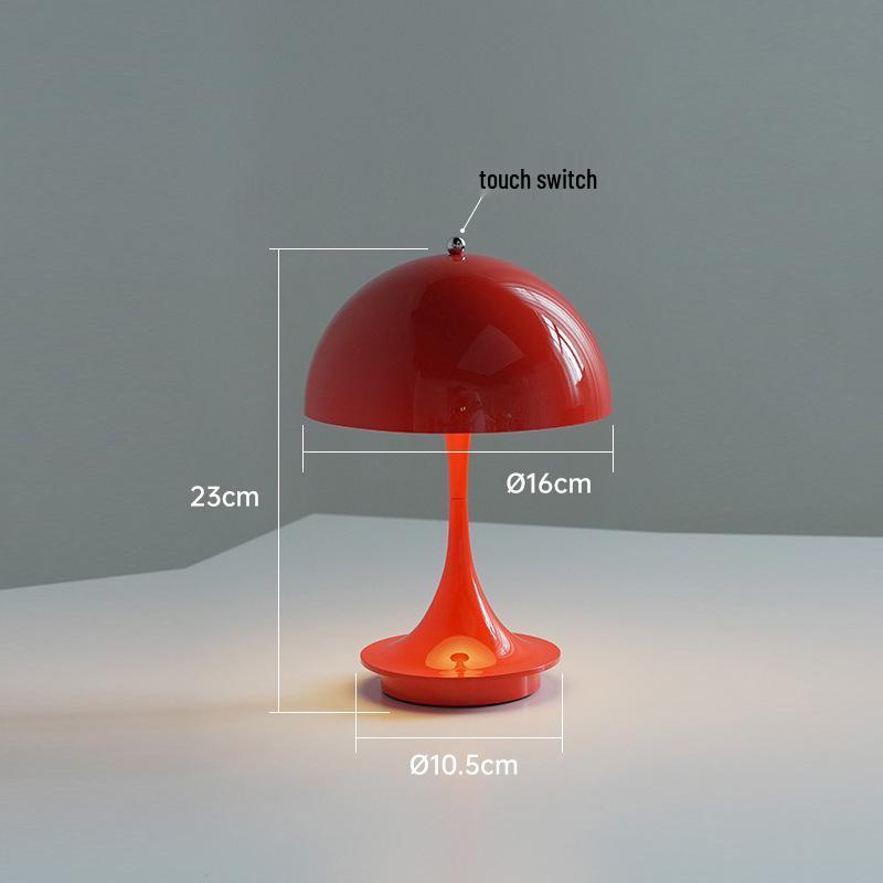 Modern Minimalist Mushroom Table Lamp: Nordic Bedside Light for Warm, Romantic, and Creative Bedroom Decor