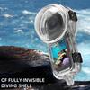 Dive Case for Insta360 X5, 60m/197ft Waterproof Housing Cover Invisible Underwater Diving Shell for Insta 360 X5 Accessories