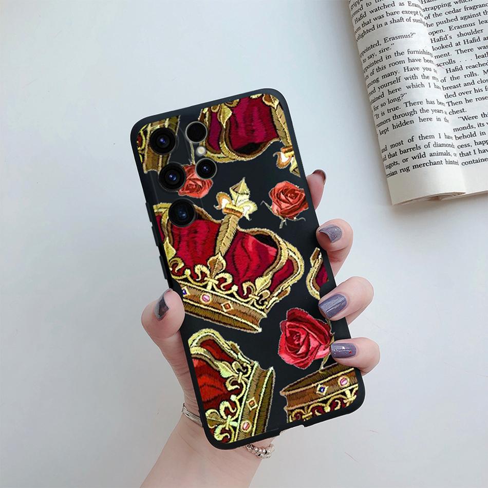 Чехол для Samsung Galaxy S24 Ultra S24 Plus Девушка с подсолнухом Расписной Мягкий Силиконовый Чехол для Телефона Для Samsung S24 Ultra S 24 S24+ Корпус