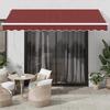 VidaXL Automatic Retractable Awning Bordeaux 350x250 Cm 3310183