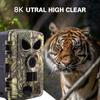 Trail Camera 8K Wildlife Camera with BT GPS WiFi  APP Night Vision  Camera Waterproof  60MP Photos