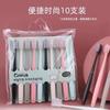 High-Grade Bamboo Charcoal Soft-Bristle Toothbrush Set for Students