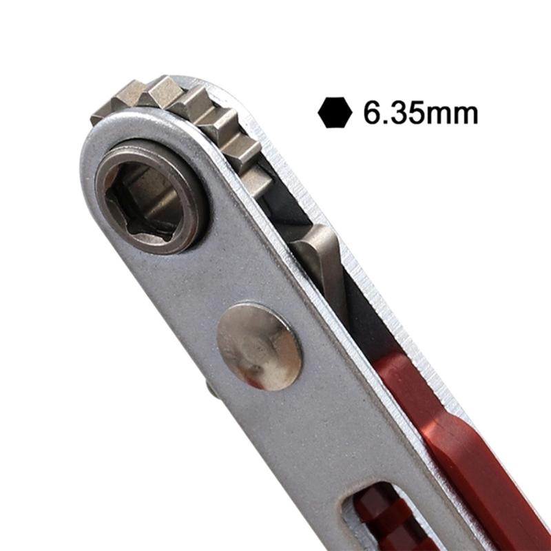 Compact Ratcheting Screwdriver Durable Ratchet Wrench Lightweight Ratchet Tool Manual Improve Work Efficiency with Ease
