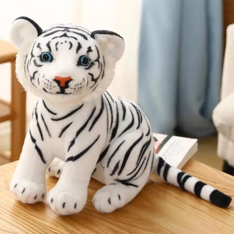 Simulation Baby Tiger Plush Toy Cute Stuffed Soft Wild Animal Forest Tiger Pillow Dolls Room Decro For Kids Boys Birthday Gift